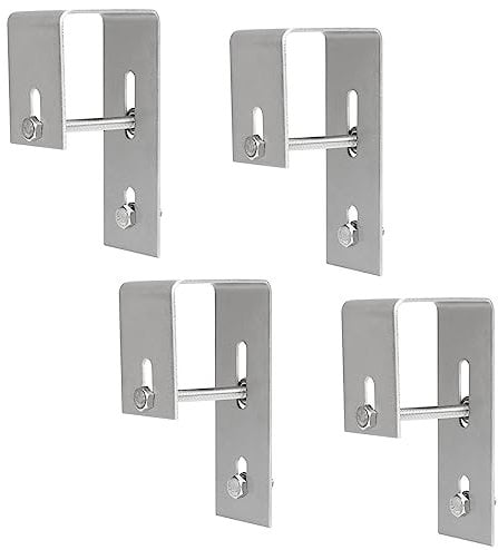Solarpanel Halterung Haken Balkon,kyaoayo Edelstahl PV Modul Montage Haken Solar Befestigung Balkonkraftwerk PV Halterungen 2/4Stücke 304 Edelstahl Haken für Balkongeländer Halter