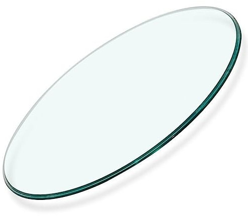 Mesa De Cristal Top Cocina Comedor Recambio Cubierta Protectora Cristal Templado Tablero Redonda 1200 Mm(Size:110CM)