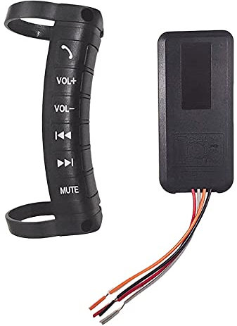 Vklopdsh Universal Car Steering Wheel Remote Control Button Multi-Function Wireless Bluetooth Control for 2DIN DVD Player