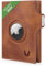 Portefeuille avec étui AirTag, Protection RFID, Compartiment pour Cartes - Portefeuille Slim Mixte - il Santo, Porte-Cartes, Compartiment pour jeton de Caddie - Porte-Monnaie, Marron