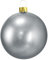 XXL-Weihnachtskugeln Christbaumkugeln für den Außenbereich, frostsicher und wetterfest (Kugel aufblasbar Ø 65 cm - 1 Stück, Silber)