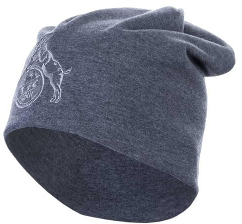 1. FC Köln Sommer Beanie Blau Melange Mütze Sommerbeanie - Plus Aufkleber Köln Forever