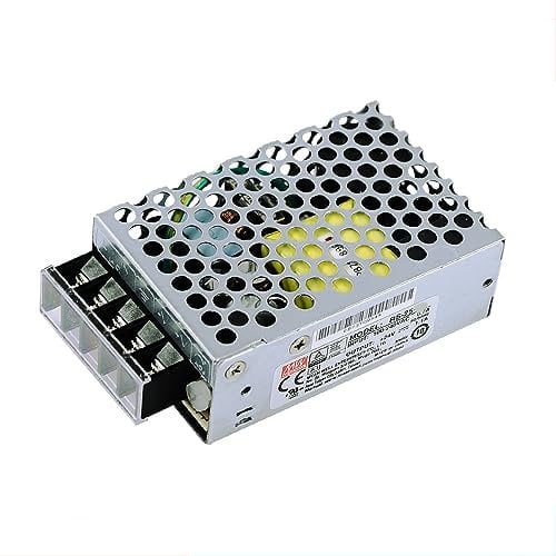 MEAN WELL RS 25W 12V 2.1A Fuente de alimentación conmutada, CA/CC salida única RS-25-12 transformador de controlador para sistemas ferroviarios, industriales, de comunicaciones o datos, etc