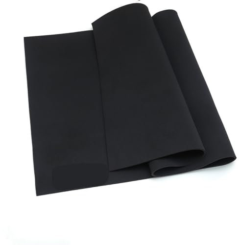 Neopren Wasserdichtes Gewebe 5 mm Neopren-Nähstoff, Neoprenanzüge, Sportartikel, Taschen, Haushaltsbedarf Neopren Stoff Wasserdicht (Color : Black, Size : 45cm x 20cm)