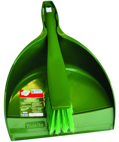 HOMESmith Made in Italy Dustpan & Brush Set, Green
