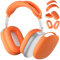 ATUAT Schutzhülle für AirPods Max Kopfhörer-Hülle, schützende Silikonhülle, kratzfest, für Damen und Herren, für Apple AirPods Max 2024/2020 (USB-C/Lightning), Orange