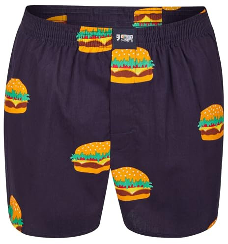 Happy Shorts X Herren Boxershorts, Boxer und Shorts mit Suspense, Farbe:Design 06, Grösse:L