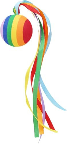 LNYMZD Bunte Auto Antenne Ball Lange Schleife Regenbogen Ball Fahrzeug Antenne Topper Dekoration Auto Spiegel Dangler, Ersatzteile aus außenbereichen, Autoantenne