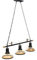 Treeisland Billardtisch Lampe Billiard Tisch Licht 3 Flammig Pendelleuchte Vintage Industrial Hängelampe für Billardtisch Esstisch, Küche ohne Glühbirne