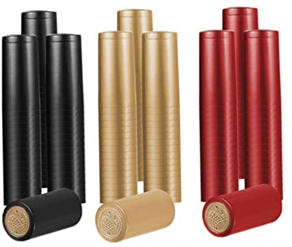 Heat Shrink Capsules PVC Wine Bottle Shrink Seal Wrap Caps for Wine Cellars 150PCS