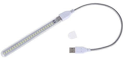 Veemoon mini lumière LED liseuse led veilleuse usb lampe de bureau d'ordinateur ampoule USB bureau de lampes lampe de table lumière de taille étendue blanche