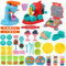 GSrenyu 3 in 1 Play Color Dough Kitchen Creations Set Age 3+, Ice Cream Noodle Hamburger Maker Art Crafts Food Toys Modelling Clay Kit Dough Tools for Kids Ages 3+