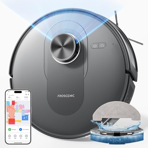 Proscenic Q8 Robot Aspiradora y Mopa Gris