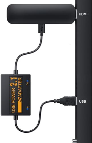 Cavo di alimentazione USB per Fire TV Stick, alimentazione per TV Stick da TV, adattatore di alimentazione 5 V/2,1 A, per Fire TV Stick, elimina la necessità di un adattatore AC e tagliare i cavi