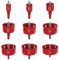 DURI Bi-Metal Hole Saw with Arbor and Pilot Bit - Smooth Fast Cutting for Wood, Plywood, Plastic, Drywall, Thin Metal Sheets, and More | Ideal for Ceiling Light Installation and DIY Projects (Set)