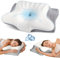 Almohada cervical para el cuello para aliviar el dolor, almohadas ergonómicas de espuma viscoelástica para dormir, almohada refrescante para dormir de lado para apoyo del cuello, almohada ortopédica