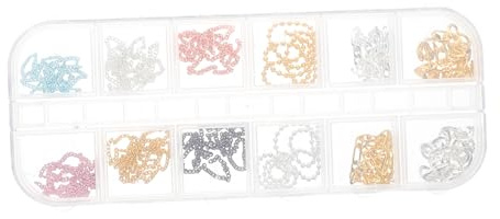 WOFASHPURET Schmuckzubehör Stile Kleine Metallketten Nagelkunst-miniketten in Verschiedenen Farben Diy-nagelsticker Für Schlüsselanhänger Hochzeiten Partys Und Festivals Schmuckketten Zum