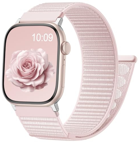 IMIVIO Nylon Cinturino Compatibile con Cinturino Apple Watch 40mm 41mm 38mm 42mm 44mm 45mm 46mm 49mm Donna Uomo - Cinturini Sportivo Loop in Nylon per iWatch Series 11 10 9 8 7 6 5 4 3 2 1 SE Ultra
