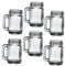 GRIRIW 6Pezzi Mini Tazze Eleganti da Cocktail per Festeggiamenti Design Vintage e Superficie per Gin Tonic e Amari
