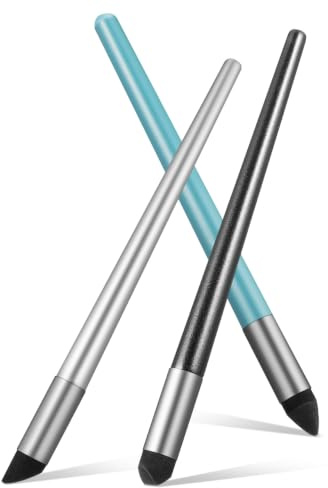 DECORNIJIA 3 piezas Herramientas para Pasteles al Óleo Pinceles Esponja Difuminadores Suaves para Dibujo y Cabeza Biselada Redonda y Doble para Técnicas Artísticas y Precisa