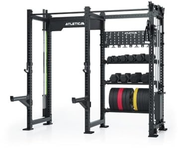 ATLETICA R8 Falcon R, Power Rack mit Kabelzug, Schwarz