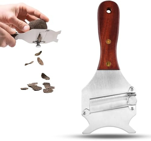 Dekorinex Rape a Truffe, Mandoline Truffe, Râpe en Forme de Champignon | Trancheuse à Truffes Réglable, Trancheuse à Truffes en Acier Inoxydable, Professionel Truffle Slicer, pour Fromage, Ail