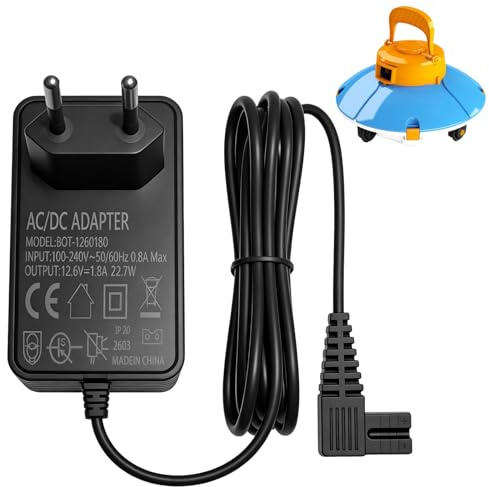 Ladegerät für Poolroboter,12,6V Ladegerät für Steinbach Poolrunner Battery Basic 2.0 Poolroboter,Ladenetzteil Pool-Roboter,Netzteil Ladegerät Konstantstrom Konstantspannung mit Drehlicht Ladenetzteil