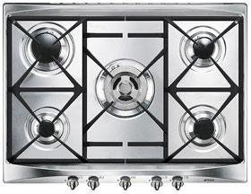 Smeg SE706GH Incasso Piano cottura a gas Acciaio inossidabile piano cottura