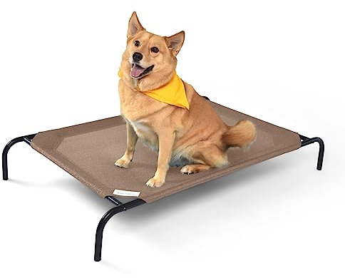 Coolaroo Elevated Pet Bed Large Nutmeg