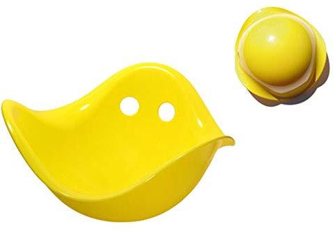 MOLUK 2843004 Bilibo gelb, endlose Spielmöglichkeiten, Motorikspielzeug für Kinder ab 2 Jahren, Spielschale, innovatives Lernspielzeug
