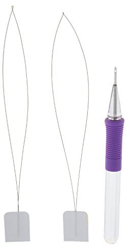 non-brand Stickerei Sticknadel Werkzeug Kit mit Nadeleinfädler, Punch, Stickstift Stanznadel, Hand Stickerei Stift zum Stricken