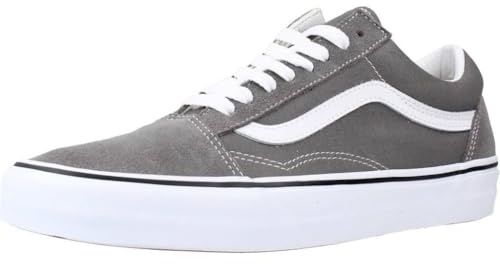 Vans U Old Skool Unisex Sneakers - Pewter/True White / 4