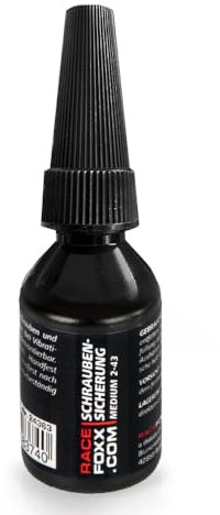 Schraubensicherung 2-43, medium, Schraubenkleber, Kleber, Klebstoff, Montage, 10 g im Spender, (118 EUR/100 g) RACEFOXX
