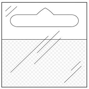 Euro trou inclus Pointe | Flexible, transparent, 50 mm x 50 mm coins | 100, 500 ou 1000 Pcs | autocollantes Attaches avec trou perforés pour mur | POS inclus | Hang Tablettes/ 500 Stück (Blöcke)