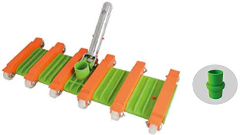 Chariot nettoyeur 7821 pour piscine souple 12 Roues raccordement pour tuyau d.38 et 50 (avec adaptateur). Fixation pour perche avec clip