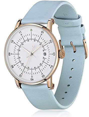 Squarestreet Unisex Uhr Analog Swiss Quarz Edelstahl Leder Plano SQ38 PS-81