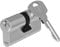 Yale YC500+ Cylindre de Serrure 30x30 mm pour Porte Extérieure/Entrée, 5 Goupilles, 3 Clés, Nickelé