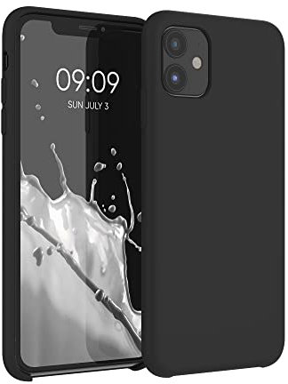 kwmobile Case Compatible with Apple iPhone 11 Case - TPU Silicone Phone Cover with Soft Finish - Black