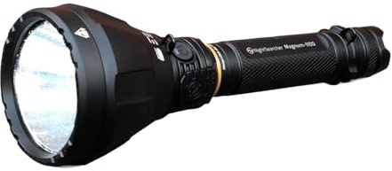 NightSearcher Rechargeable Torch - Magnum 1100 Flashlight - Super Bright Torch, 1100 Lumens High Powered Torch, Rechargeable LED Hand Torch
