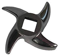 Tredoni Pièce de Rechange de Lame 5,5cm pour Hachoir à Viande, Coupe-Couteau Incurvé Professionnel en Acier Inoxydable Résistant à l'Usure (N° 8)