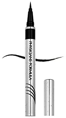 Physicians Formula - Eye Booster Waterproof Ultra-Fine Liquid Eyeliner - wasserfester, schnell trocknender Eyeliner flüssig aufzutragen, stärkt und nährt die Wimpern - Vegan - Blackest Black