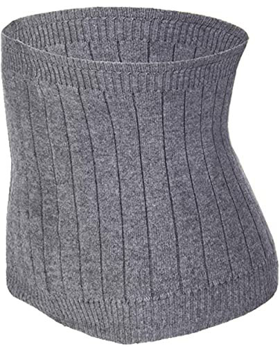 Herren Damen Kaschmir Nierenwärmer Winter Thermische Rückenwärmer Taille Wärmer Elastischer Wärmegürtel zur Schmerzlinderung und Entlastung im unteren Rückenbereich Lendenwärmer Bauchwärmer,Grau,S