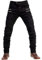 oFzimTo, Herren-Motorradhose mit Protektoren, elastische Motorradjeans mit Schutzabdeckung der zweiten Generation, CE-Kennzeichnung (EN1621-1:2036), Schwarz , S