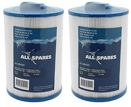 AllSpares Whirlpool Filterkartusche (2 St.) SC718, 50353, 5CH-35 | Ø150x200 mm