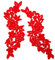 1 Paar Spitzenapplikation Blumenstickerei Patch,Blumen Spitze Nähen Applikation Kragen Applikation DIY Handwerk Ausschnitt Nähen Stickerei Patches Zubehör für Cheongsam Kleidung Kleid,Rot