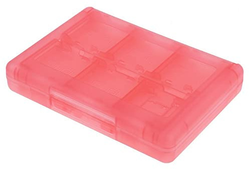 Zhixteu 28 en 1 Porte-Cartes de Jeu pour Nintendo 3DS / DSi/DSi XL/DSi LL/DS/DS Lite, Porte-Boîte de Rangement pour Cartouches (Rose)