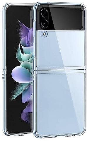SHAANS Clear Case For Samsung Galaxy Z Flip 3 (NOT 4) Slim Protective Shockproof Phone Cover