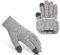 heekpek Handschuhe Winter Herren Touchscreen Handschuhe Damen Winter Strickhandschuhe mit Fleece Gefüttert Warm Winterhandschuhe Anti Rutsch Fingerhandschuhe, Hellgrau, S-M