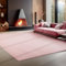 Carpettex Teppich Wohnzimmer Anti-Rutsch Teppich Waschbar in Waschmaschine 60 x 110 cm Teppich Läufer Rosa - Moderner Flauschiger Kurzflor Teppich Extra Weich Schlafzimmer küchenläufer Flur Teppich