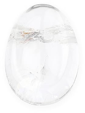 NKlaus Daumenstein Bergkristall Natur Edelstein 5x3,5cm Heilstein Handschmeichler 14870